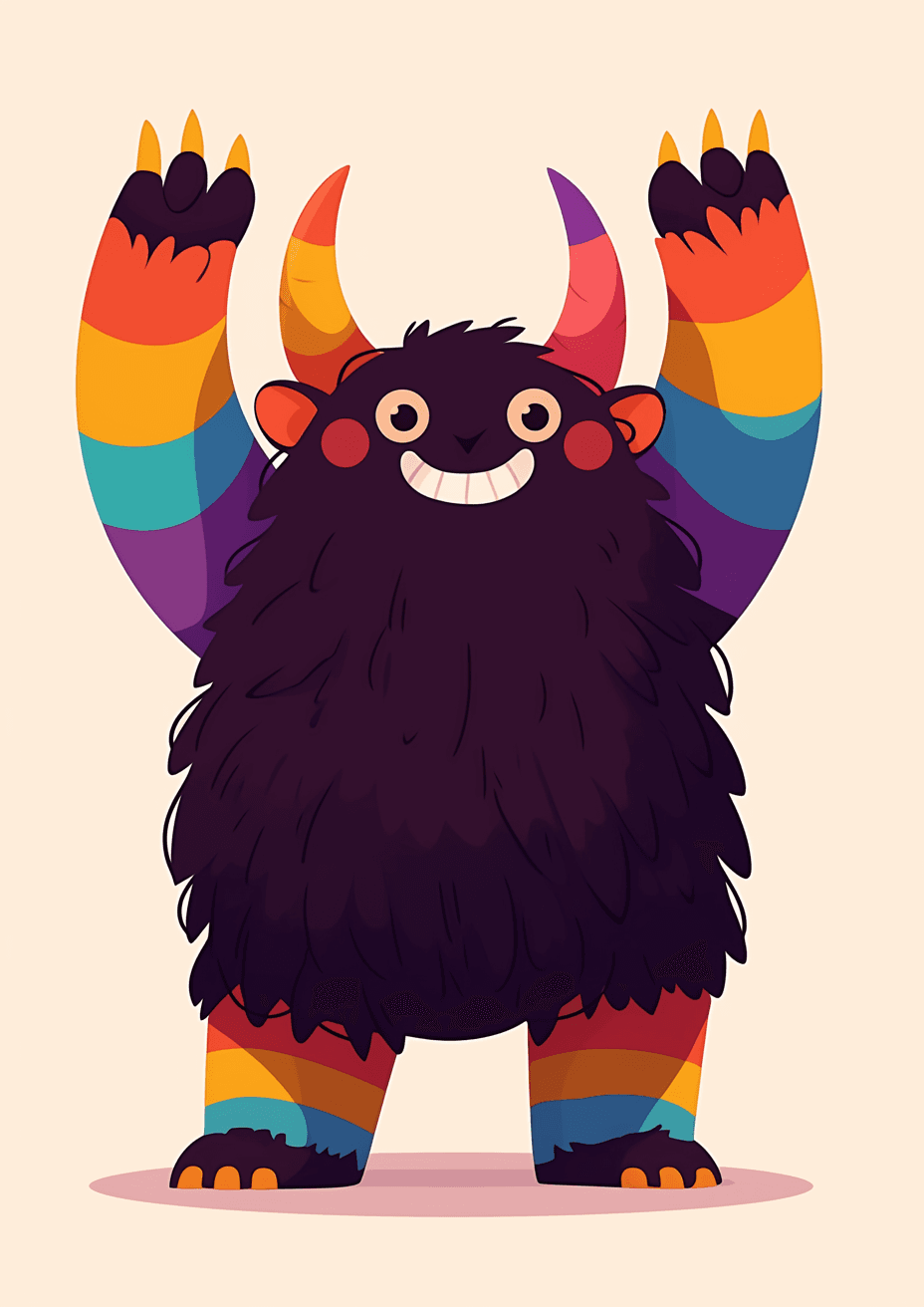 Fun Monster Press original repeating artwork