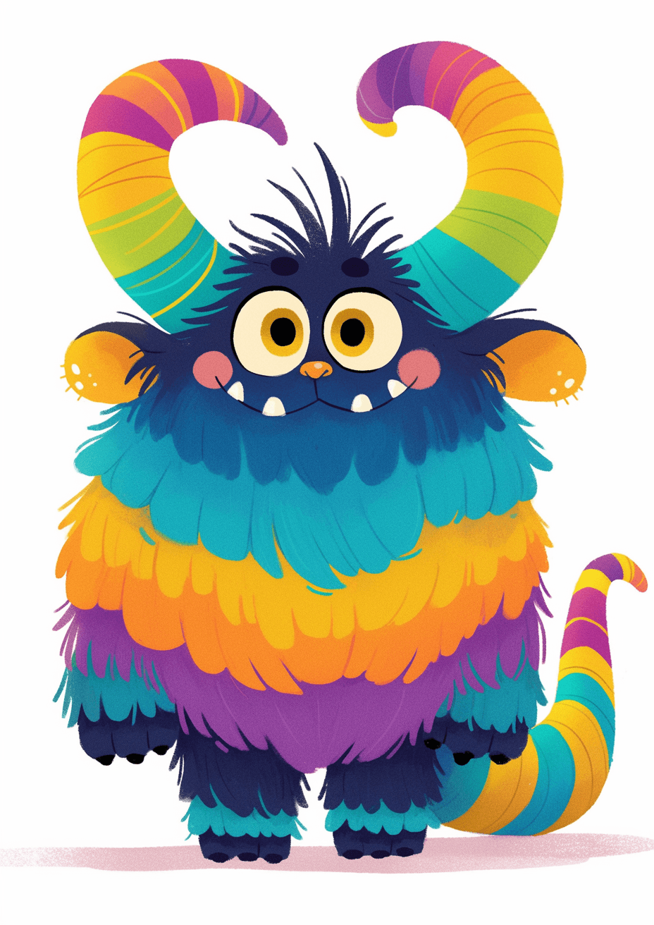 Funny Monster 018 original repeating artwork