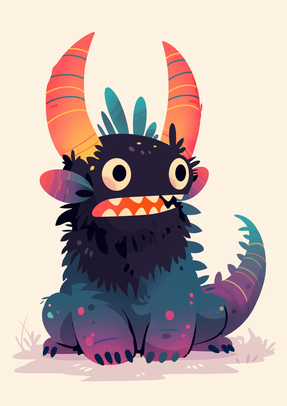 Fun Monster Snap original repeating artwork