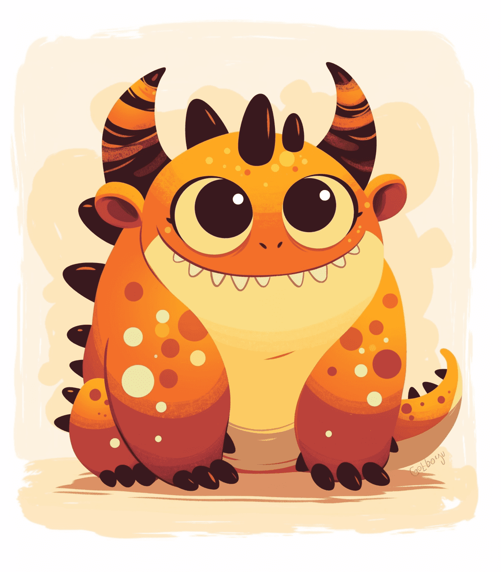 Fun Monster Carnival original repeating artwork