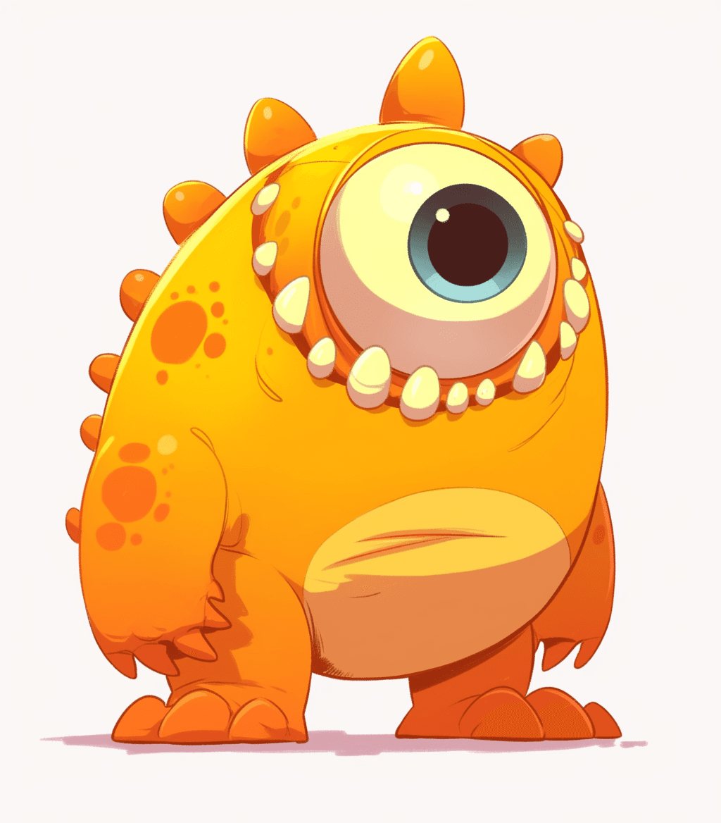 Fun Monster Downtown original repeating artwork