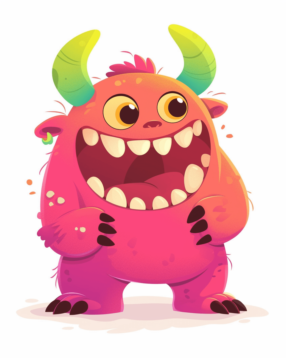 Fun Monster Autumn original repeating artwork