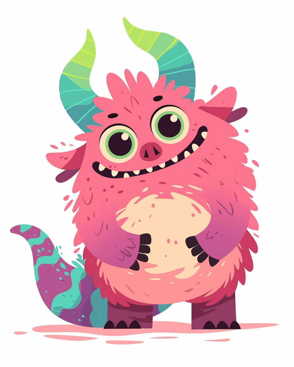 Fun Monster Midnight original repeating artwork