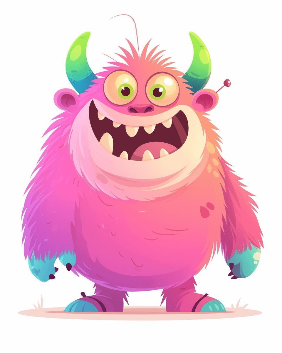 Fun Monster Mark original repeating artwork
