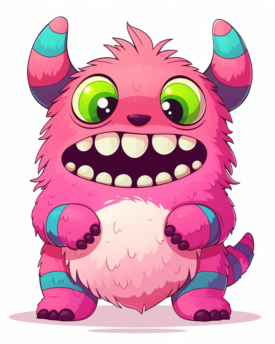 Fun Monster 025 original repeating artwork