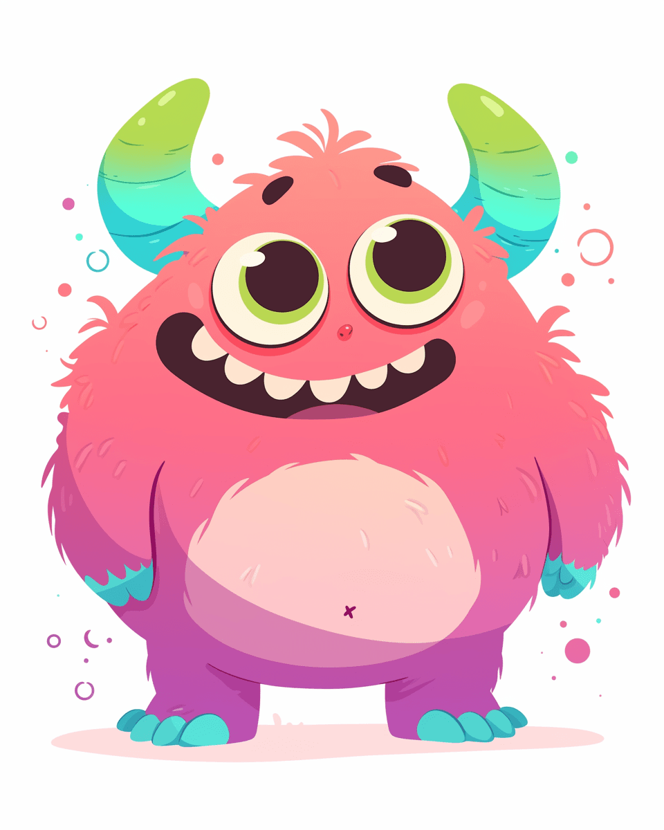 Funny Monster 027 original repeating artwork