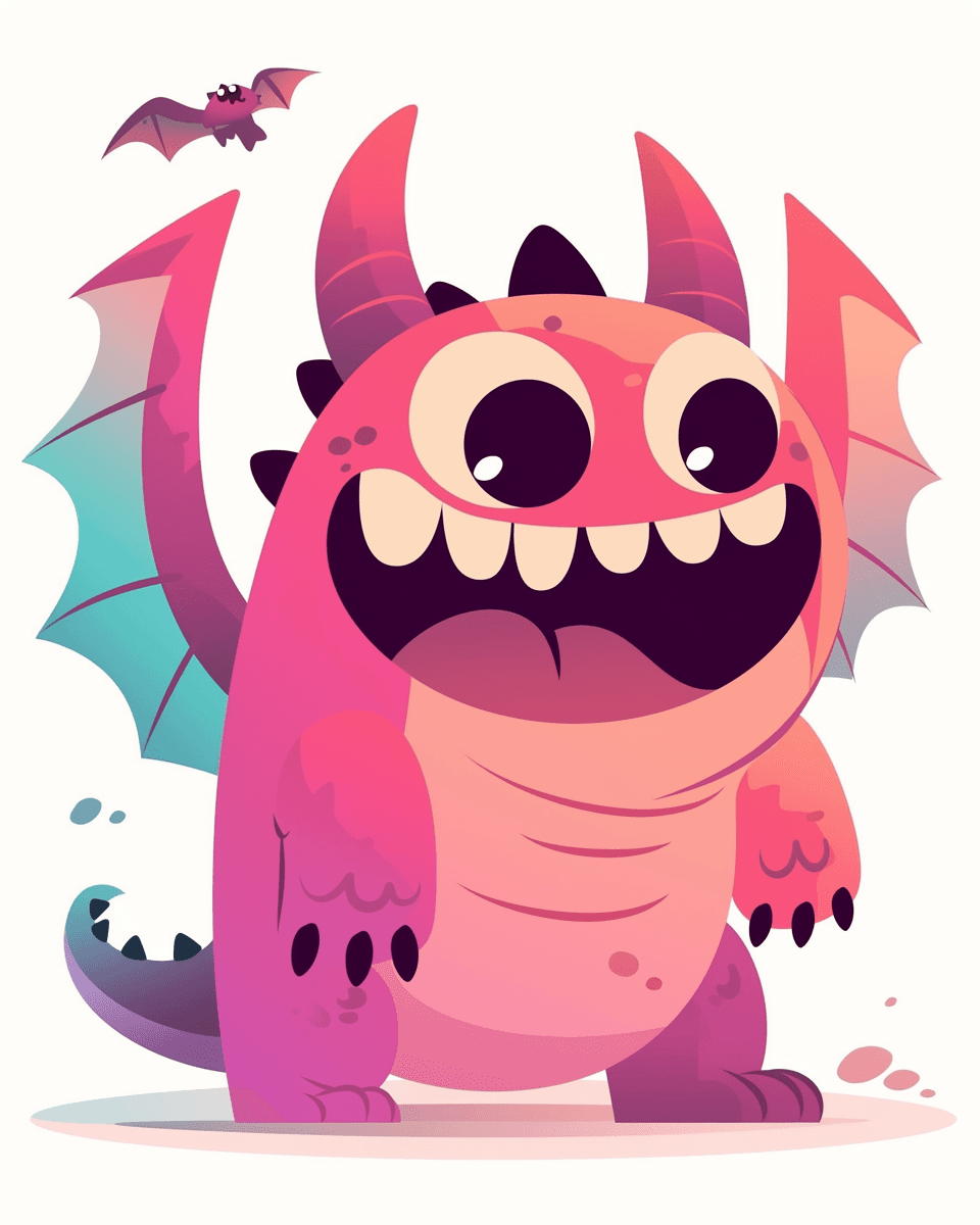 Fun Monster East original repeating artwork