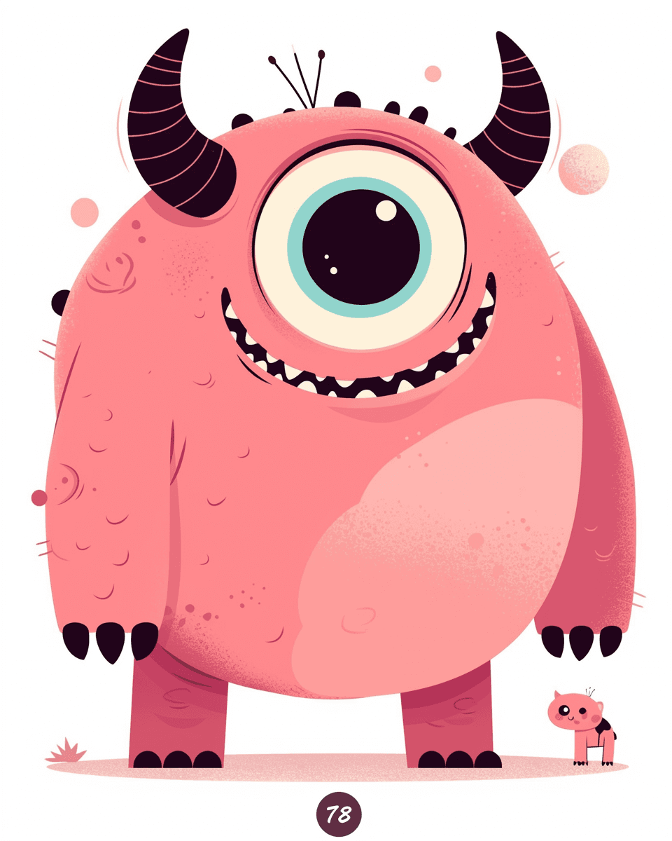 Fun Monster Slide original repeating artwork
