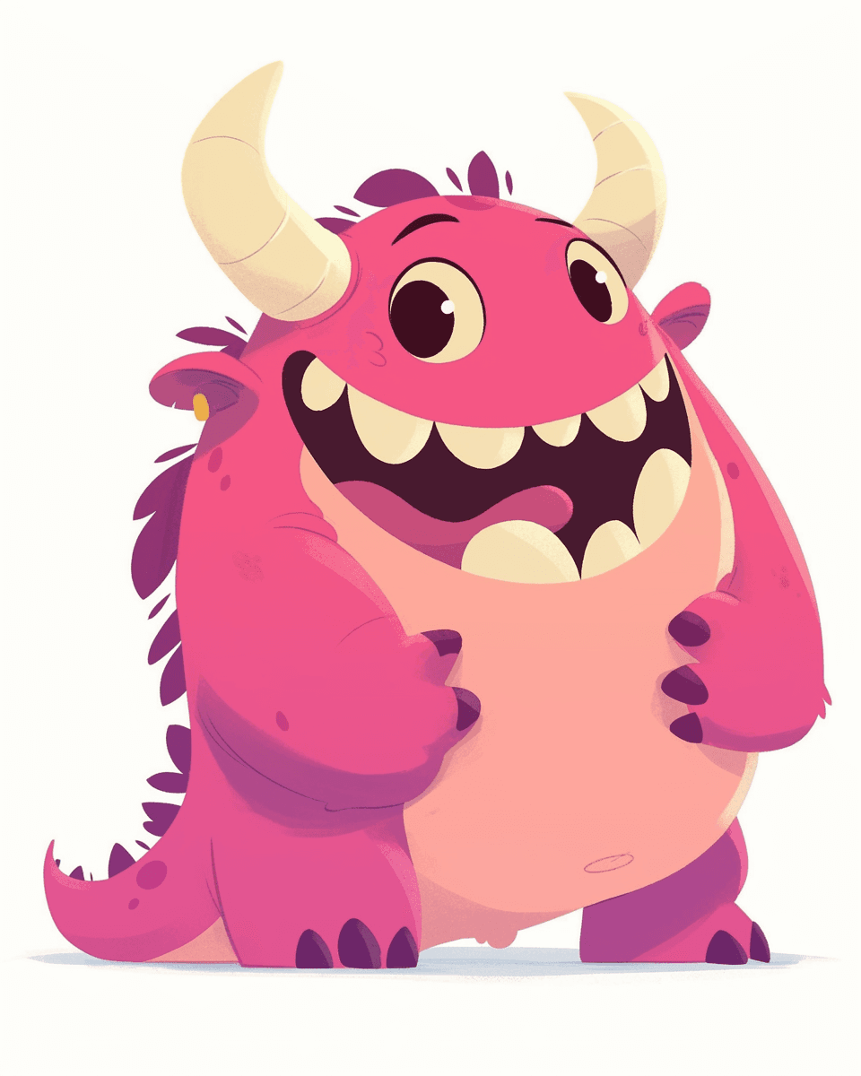 Fun Monster Echo original repeating artwork