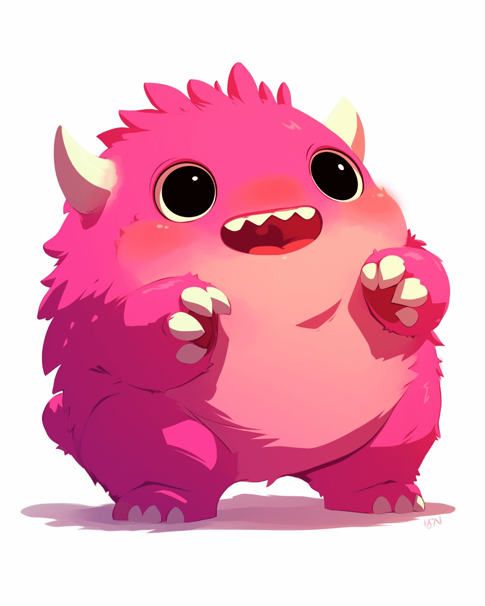 Fun Monster Point original repeating artwork