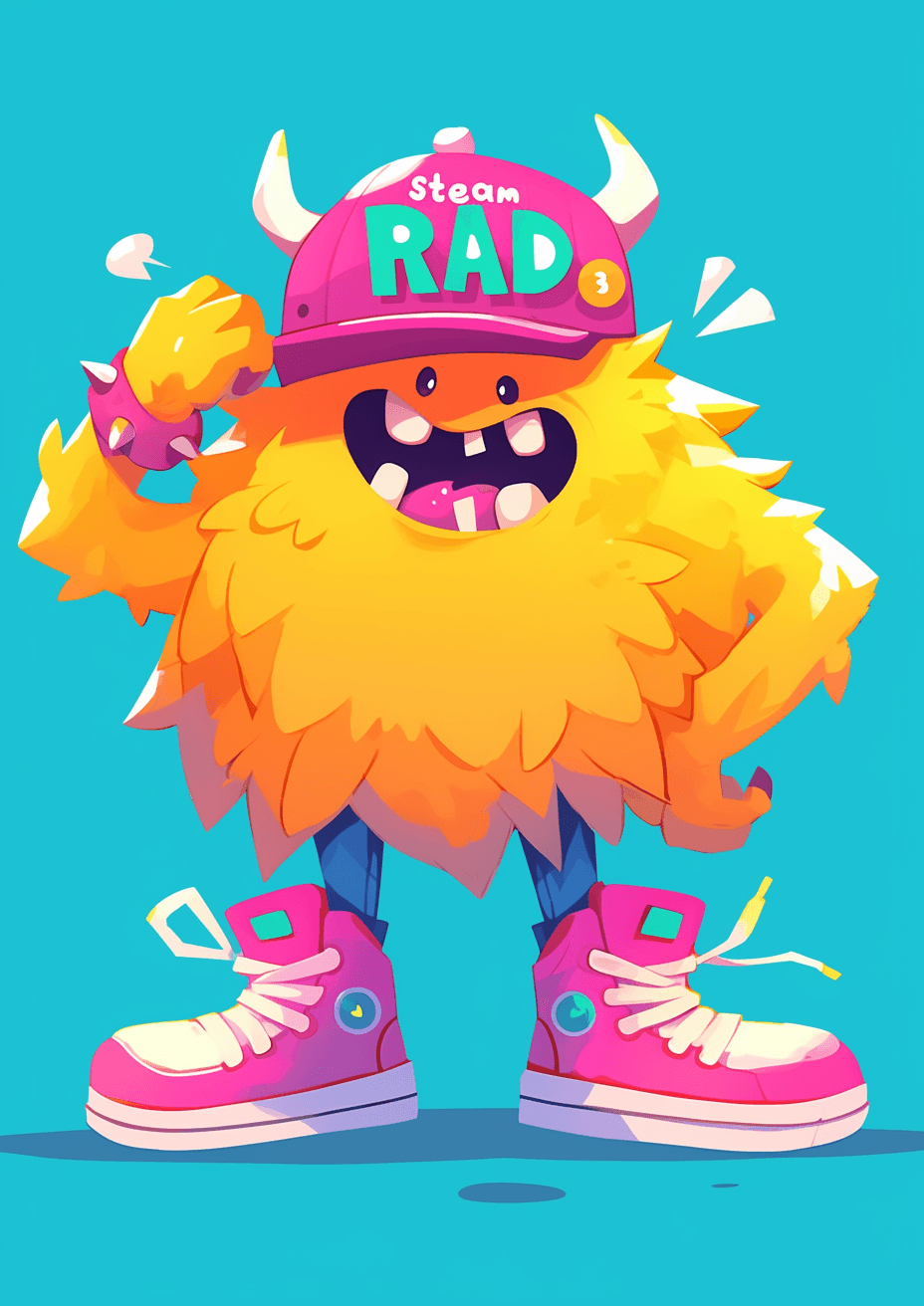 Funny Monster 049 original repeating artwork