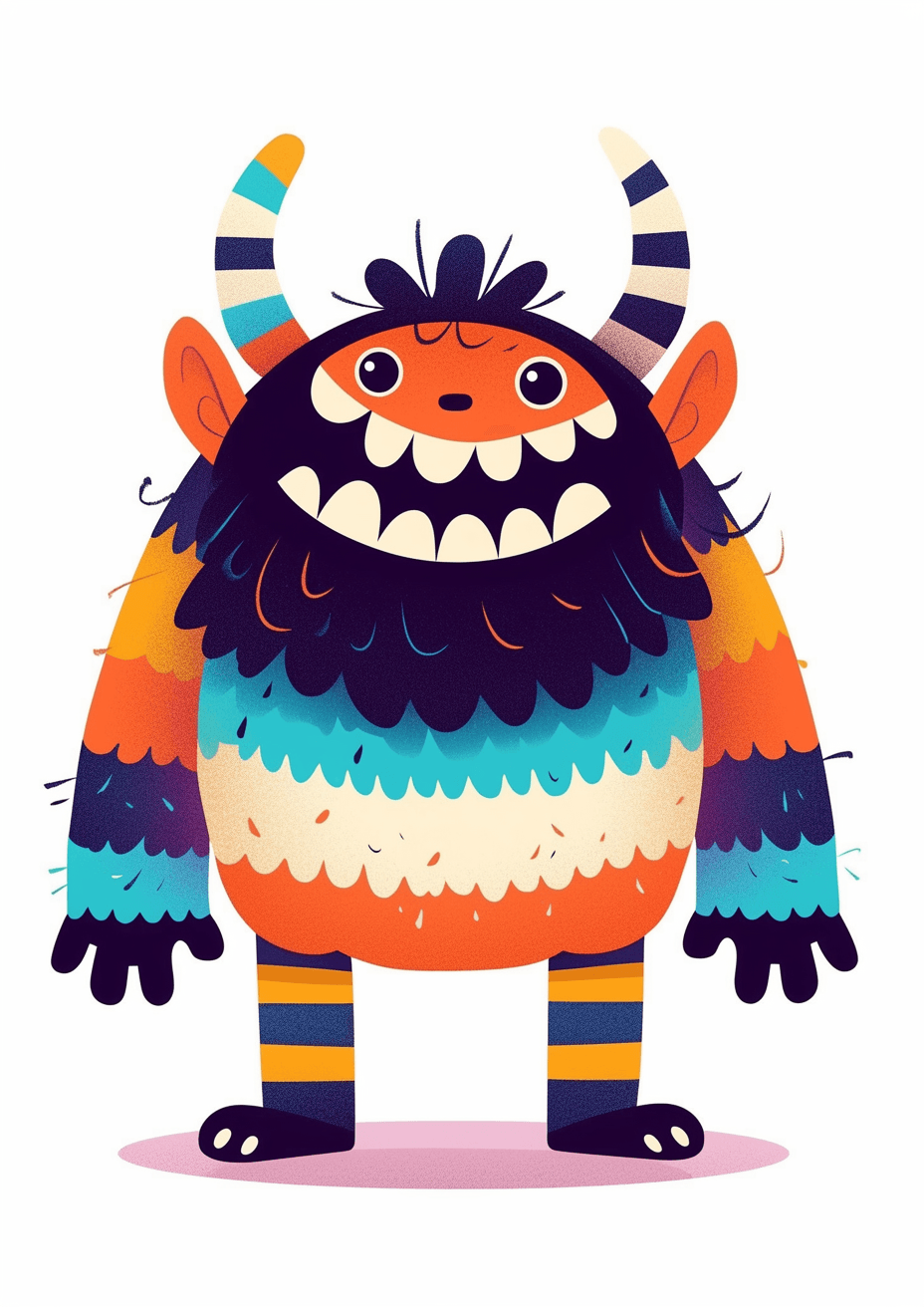 Funny Monster 015 original repeating artwork