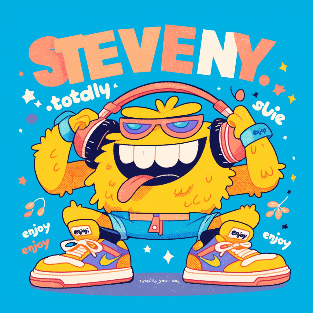 Fun Monster Golden original repeating artwork