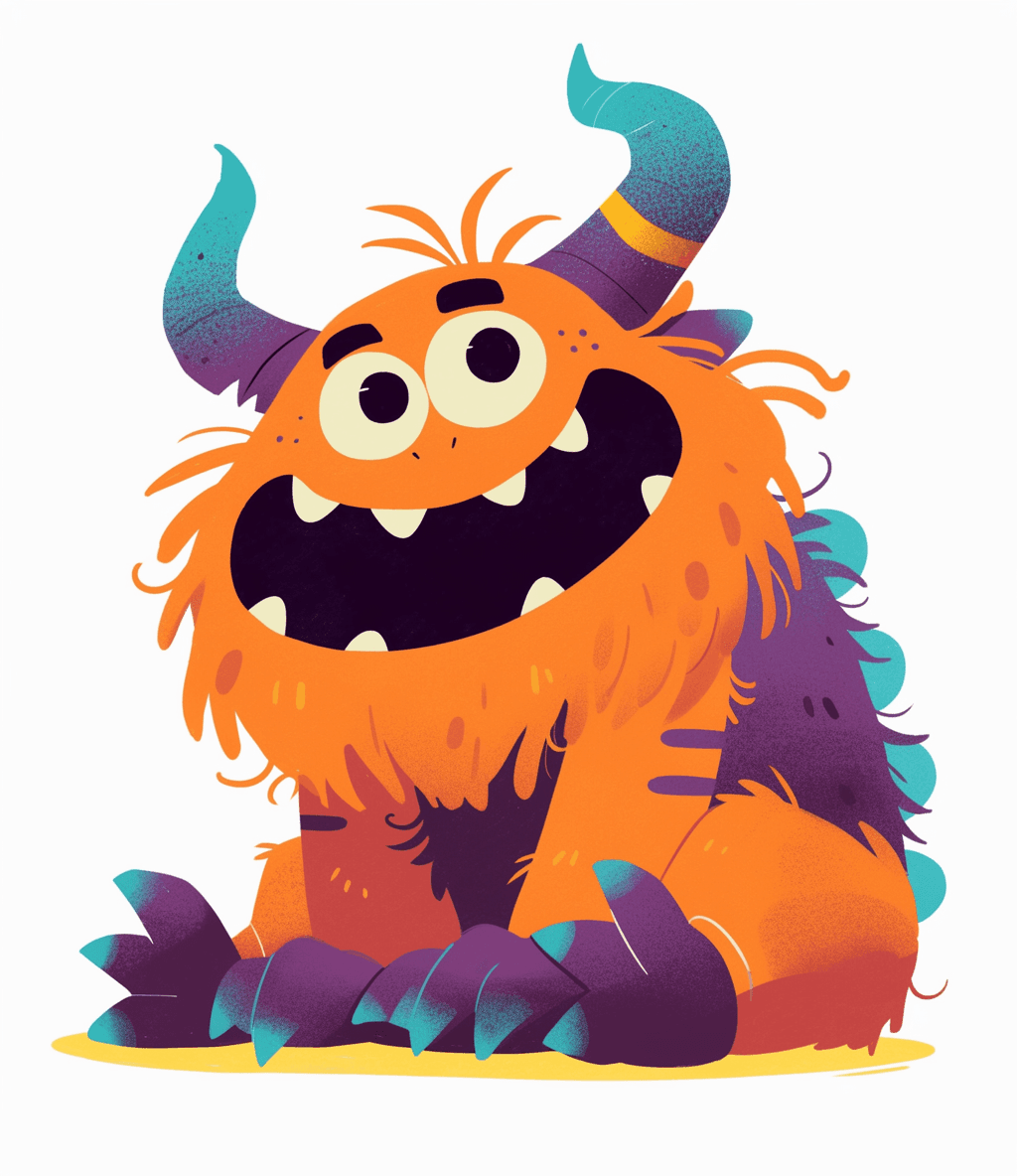 Funny Monster 024 original repeating artwork