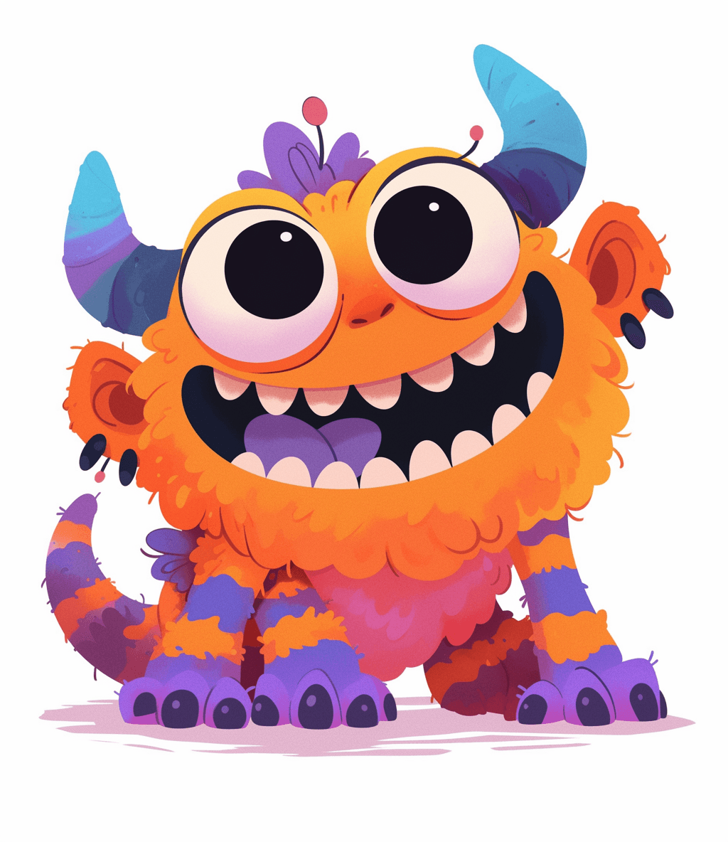 Fun Monster Line original repeating artwork