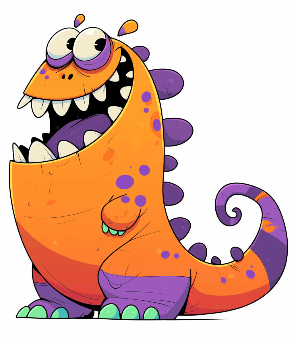Fun Monster Loop original repeating artwork
