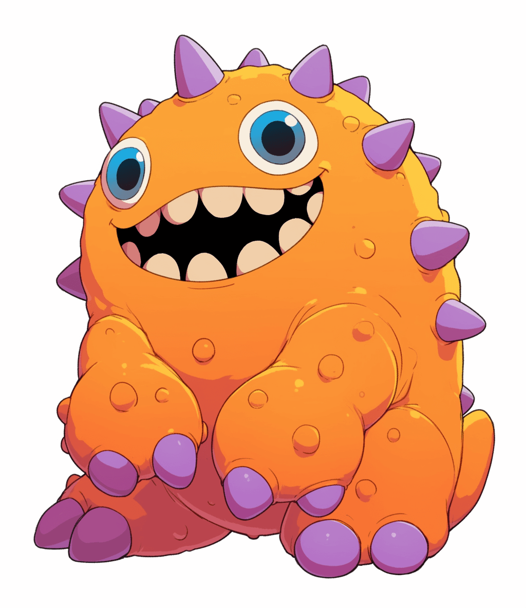 Fun Monster Onyx original repeating artwork