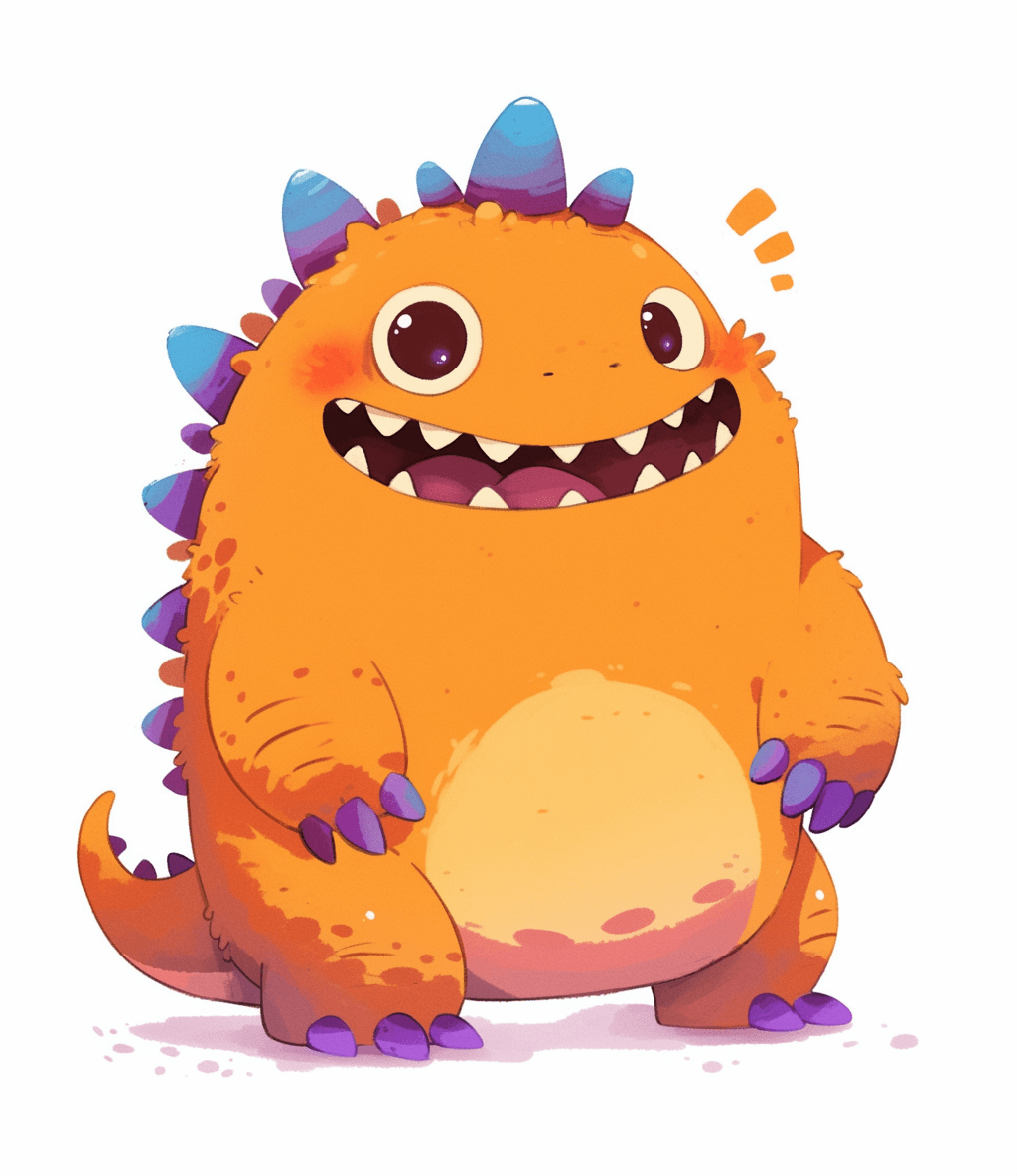 Fun Monster Pop original repeating artwork