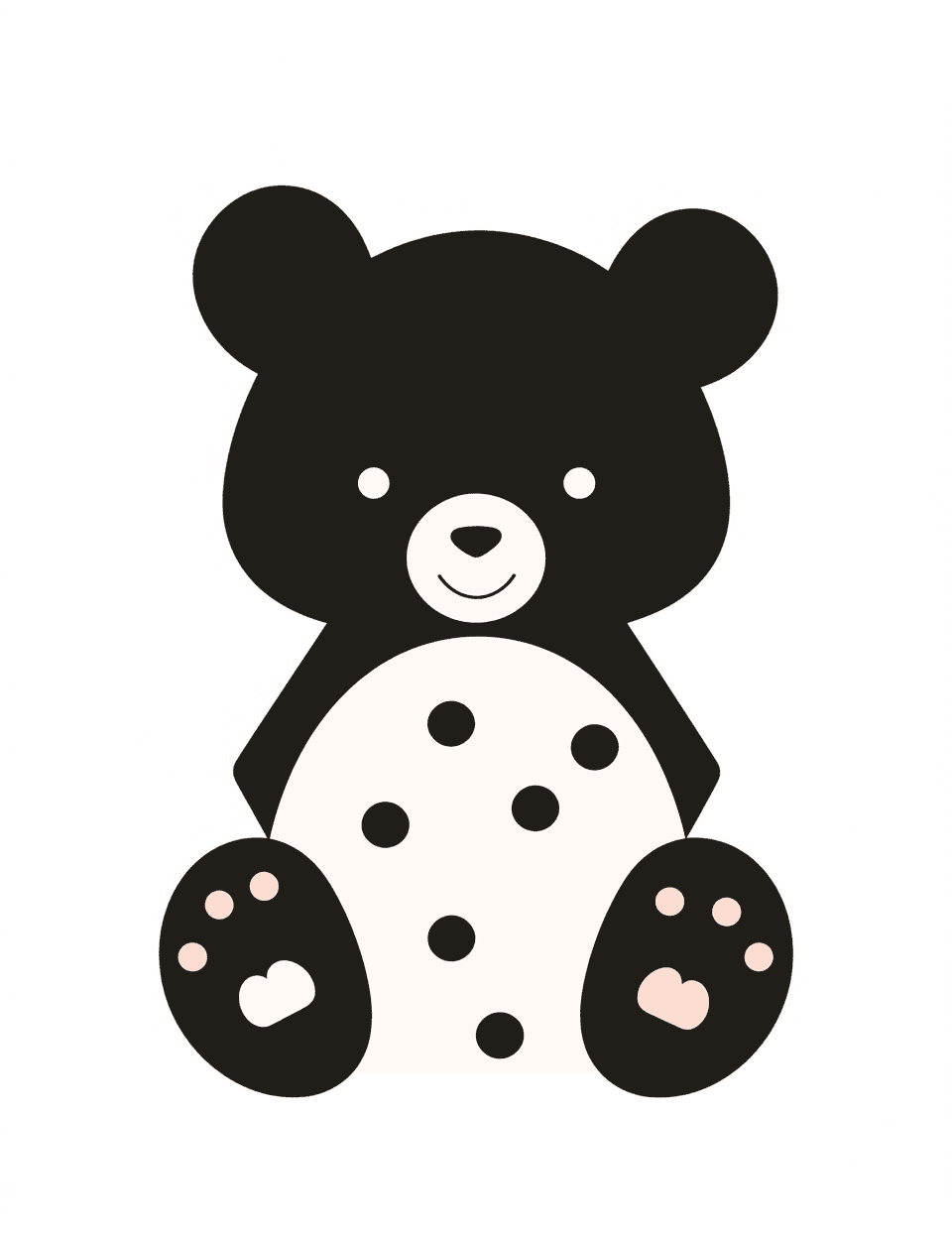 Bear Bright original repeating artwork
