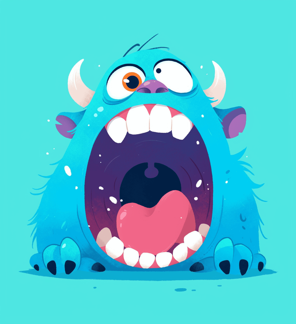 Fun Monster South original repeating artwork