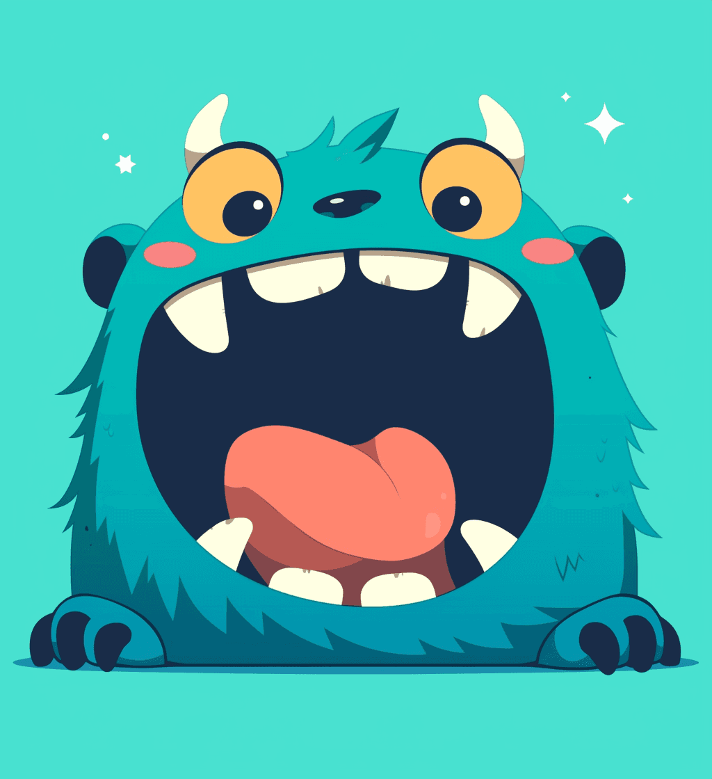 Funny Monster 045 original repeating artwork