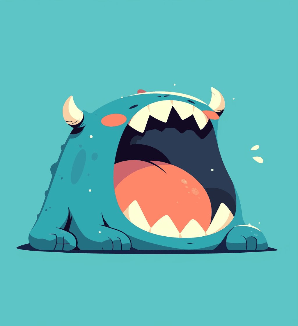 Fun Monster Pals original repeating artwork
