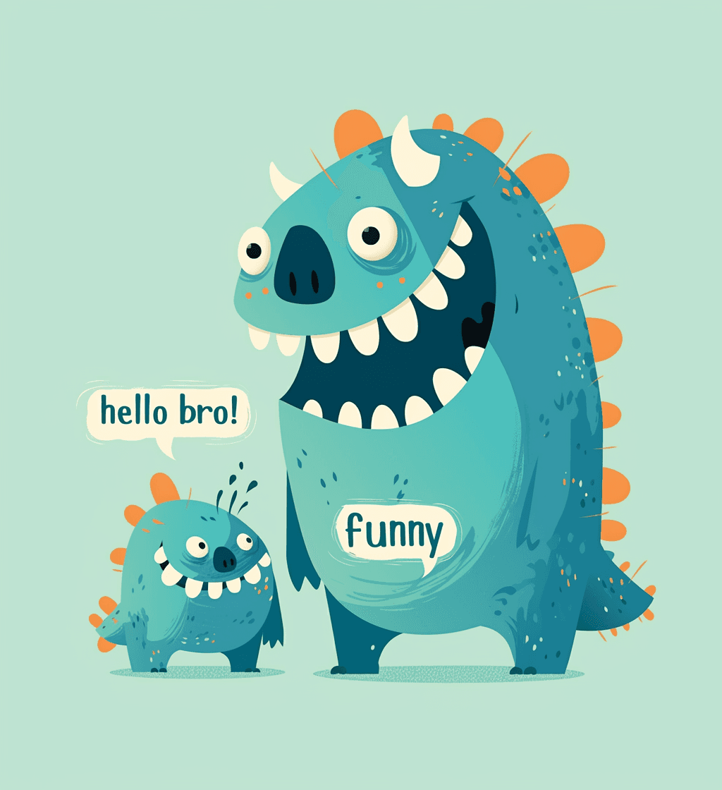 Fun Monster 021 original repeating artwork