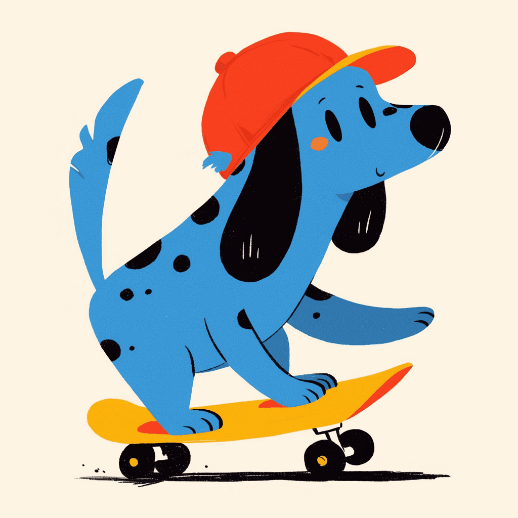 Funny Puppy 001 original repeating artwork
