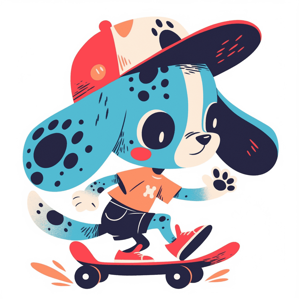 Fun Puppy Club original repeating artwork
