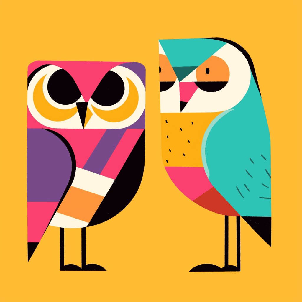 Fun Owl Club original repeating artwork