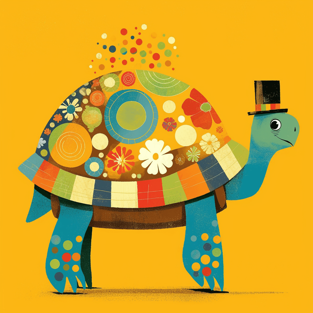 Cute Turtle Crew original repeating artwork