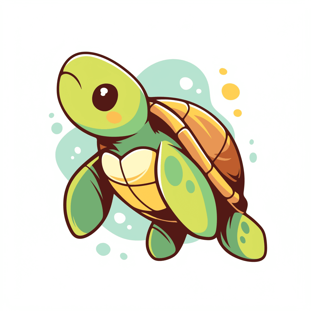 Cute Turtle Pop original repeating artwork
