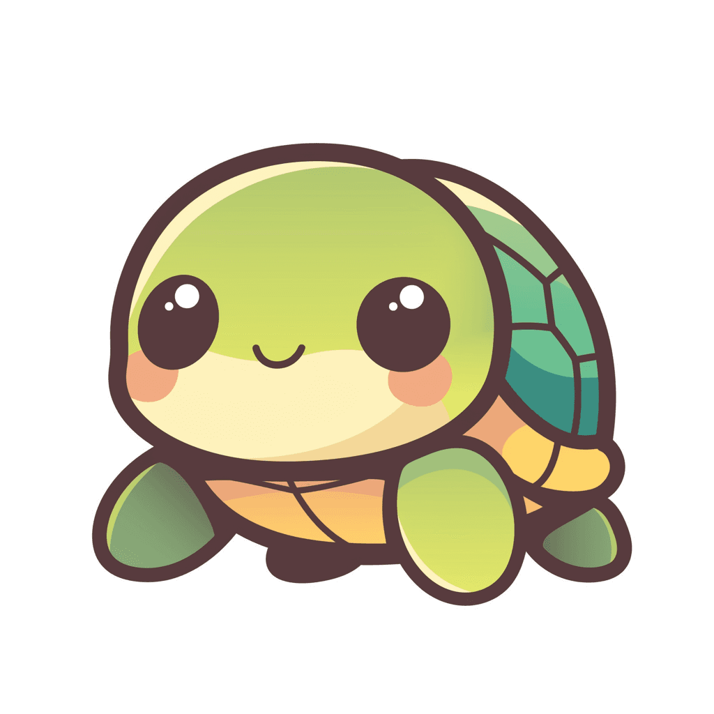 Cute Turtle Pals original repeating artwork