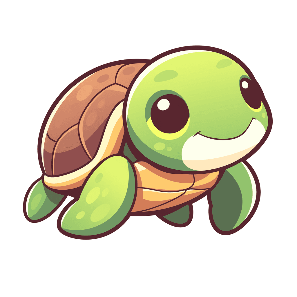 Cute Turtle Parade original repeating artwork