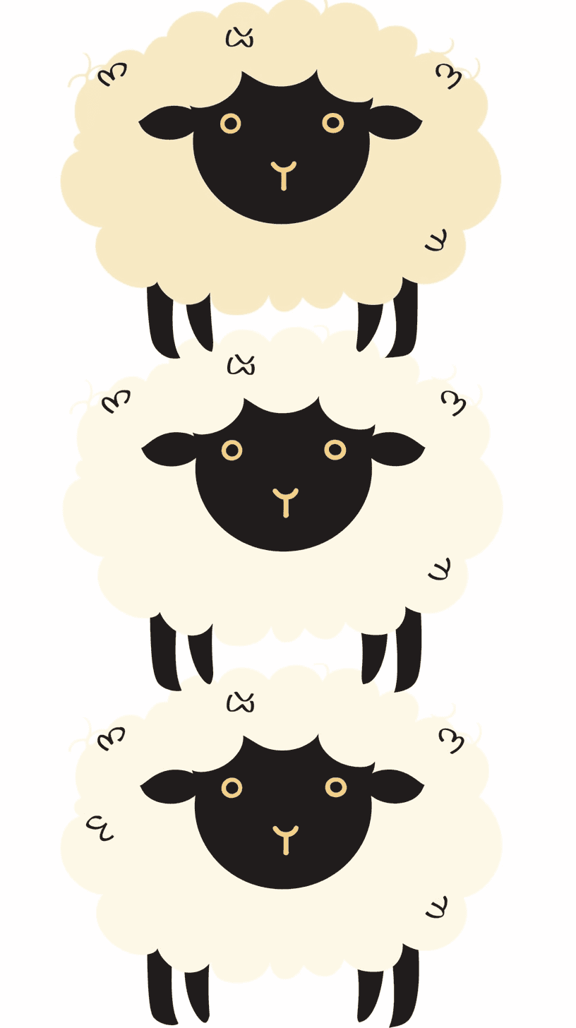 Sheep 005 original repeating artwork
