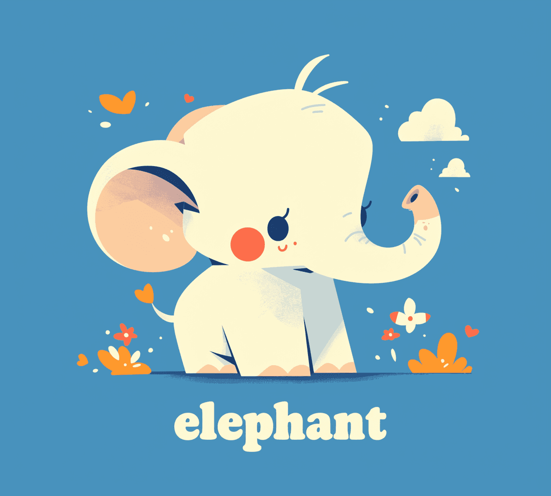 Cute Elephant 004 original repeating artwork