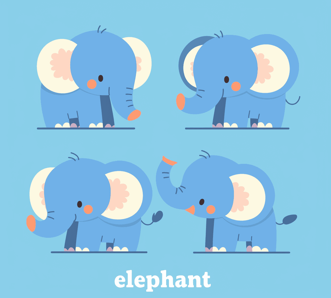 Cute Elephant 001 original repeating artwork