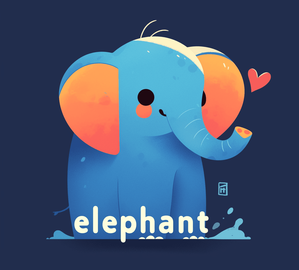Cute Elephant Fair original repeating artwork