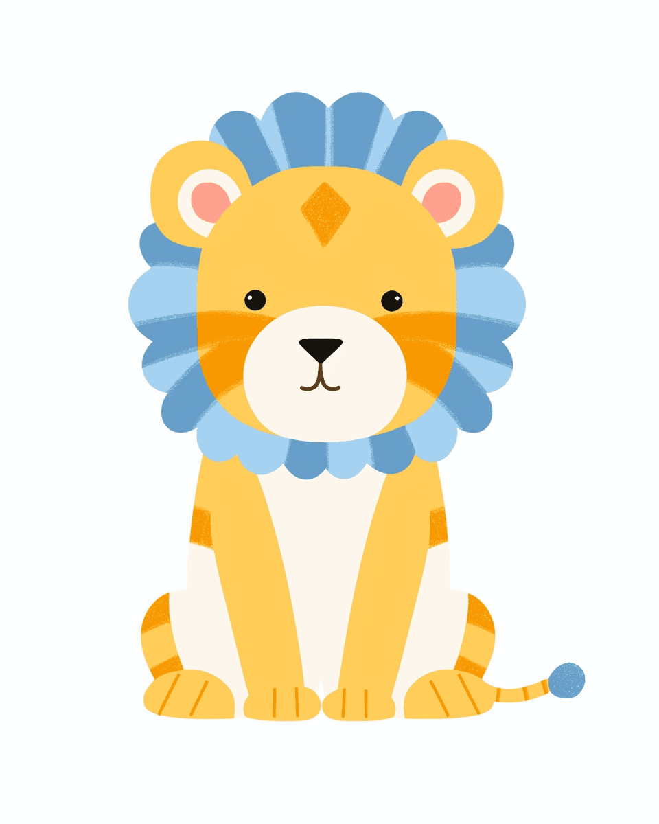 Lion 006 original repeating artwork