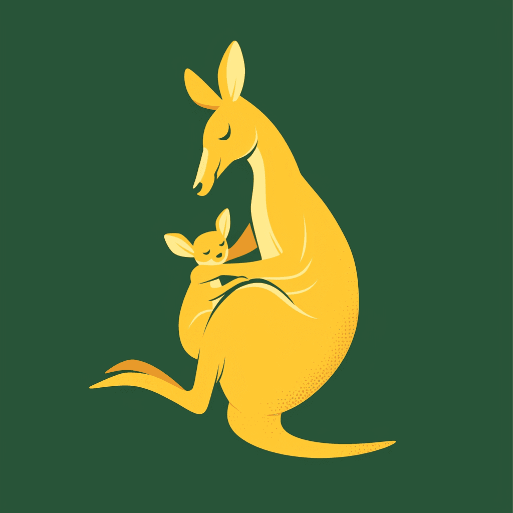 Cute Kangaroo original repeating artwork
