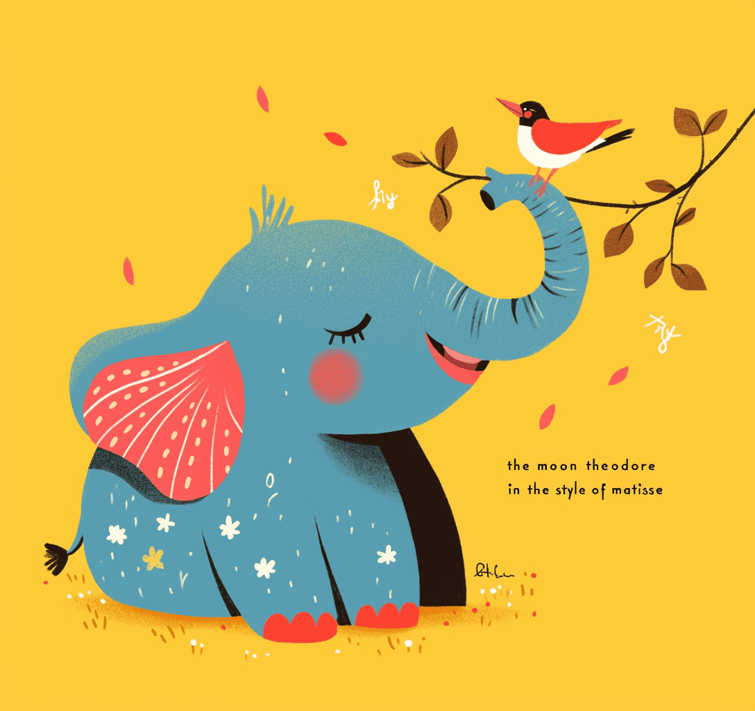 Cute Elephant Squad original repeating artwork