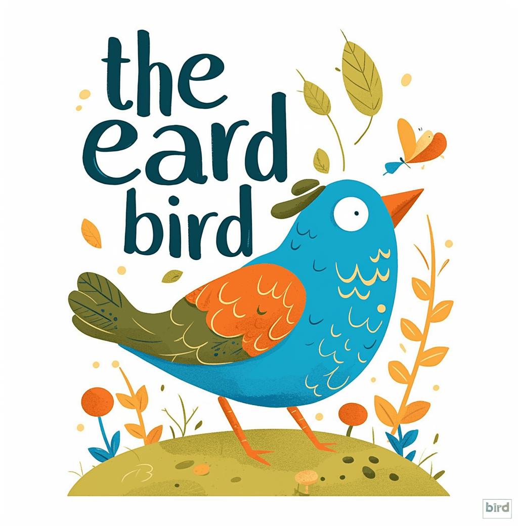 Bird Bloom original repeating artwork