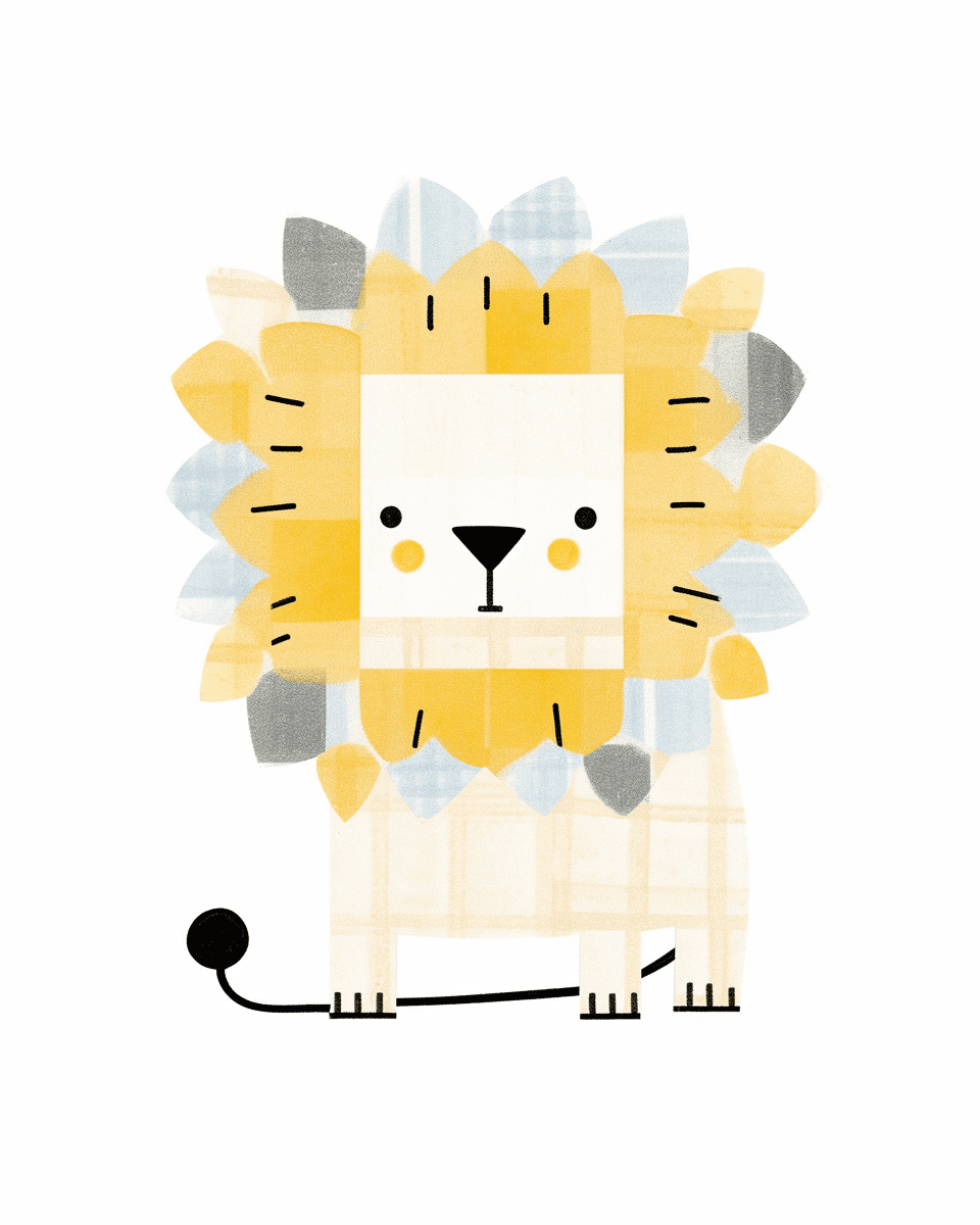 Lion 007 original repeating artwork