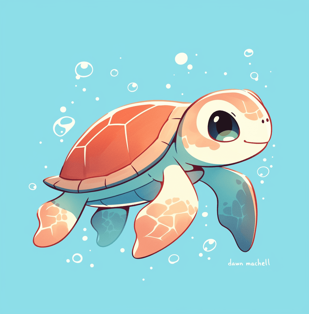 Turtle Beats original repeating artwork