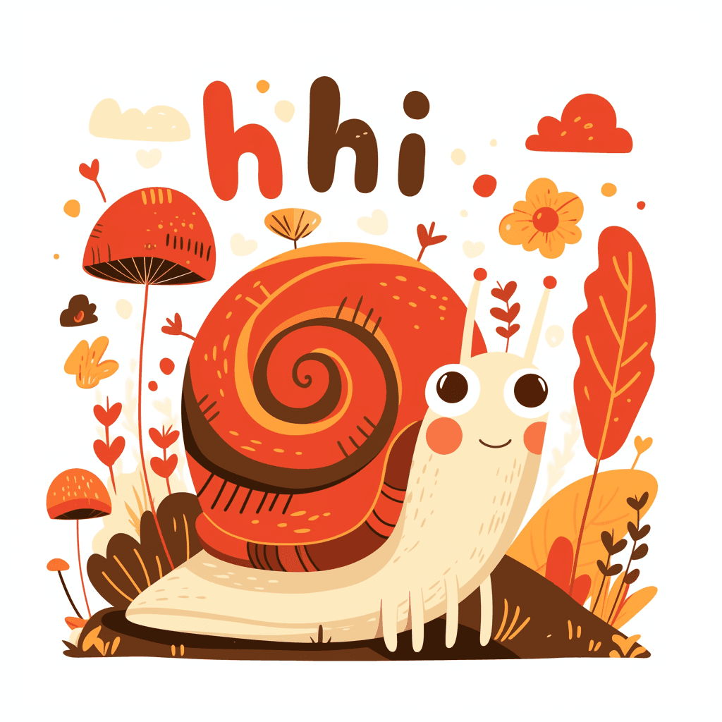 Snail Festival original repeating artwork