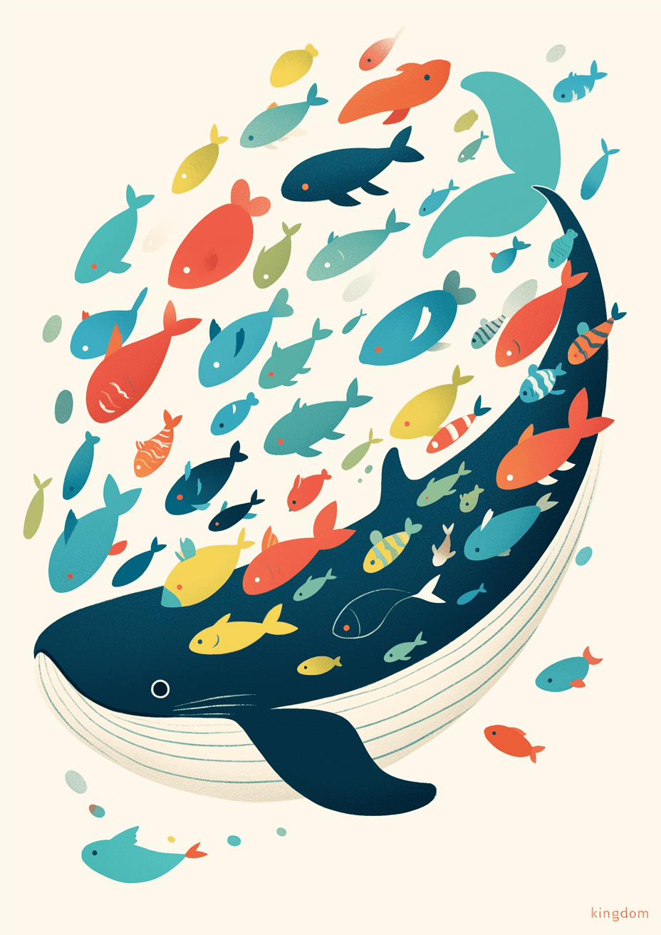 Dolphin Jam original repeating artwork