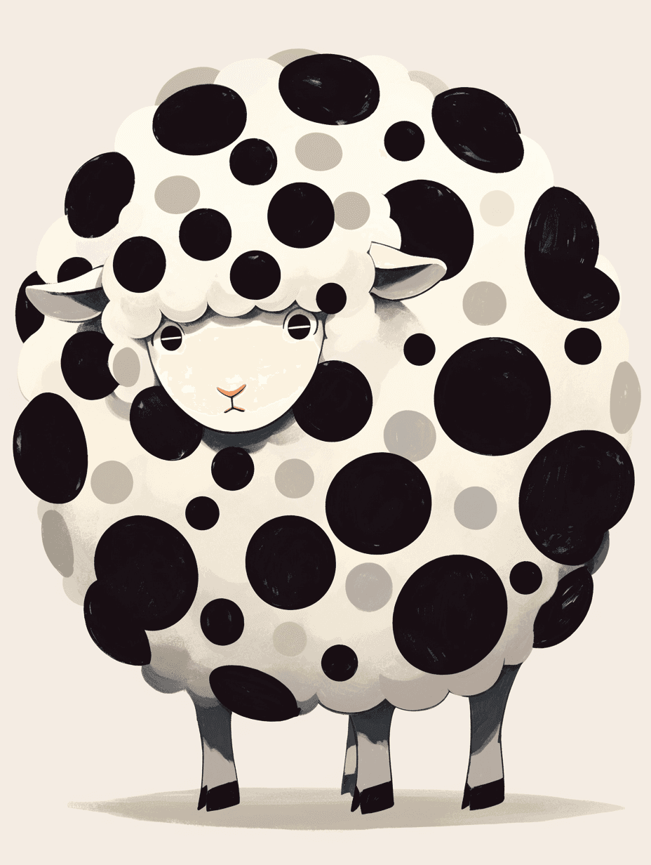 Sheep Dusk original repeating artwork