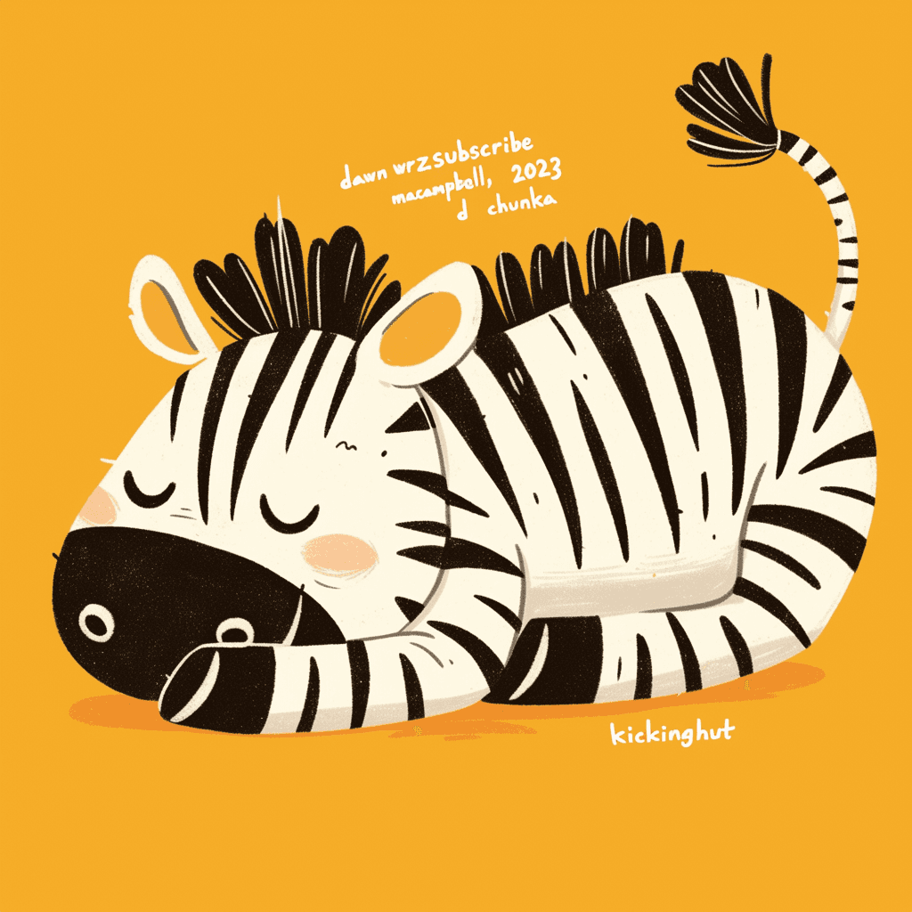 Zebra Fizz original repeating artwork