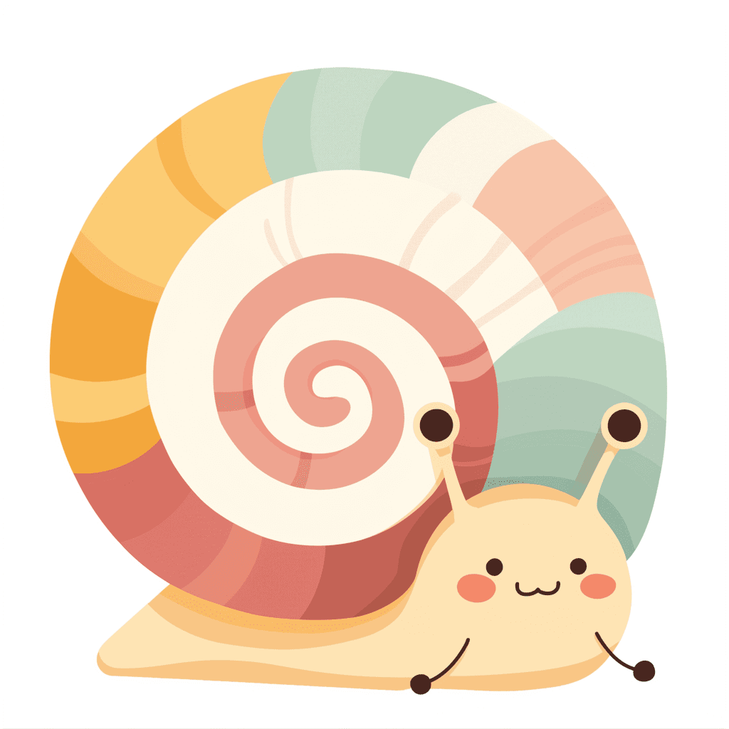 Snail Pals original repeating artwork