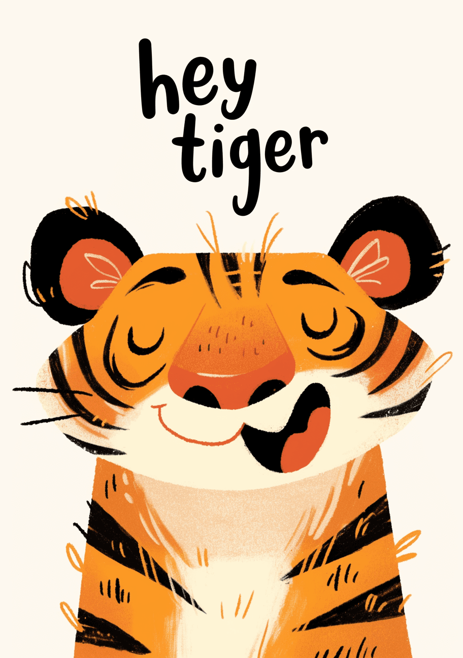 Tiger Summit original repeating artwork